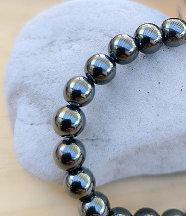 Bracelet en hématite pour la circulation sanguine