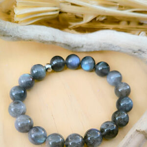 Bracelet en pierres naturelles - Labradorite - pierre de protection