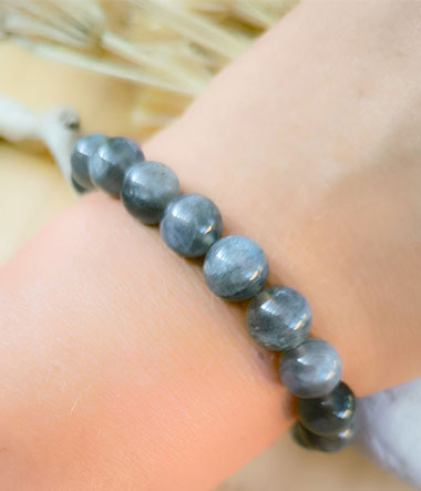 Bracelet en pierres naturelles - Labradorite - pierre de protection